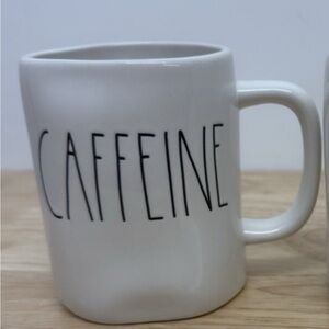 Rae Dunn Caffeine Mug By Magenta White